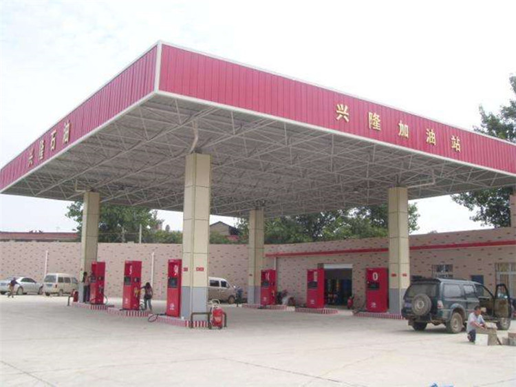 邯郸加油站钢结构网架案例9